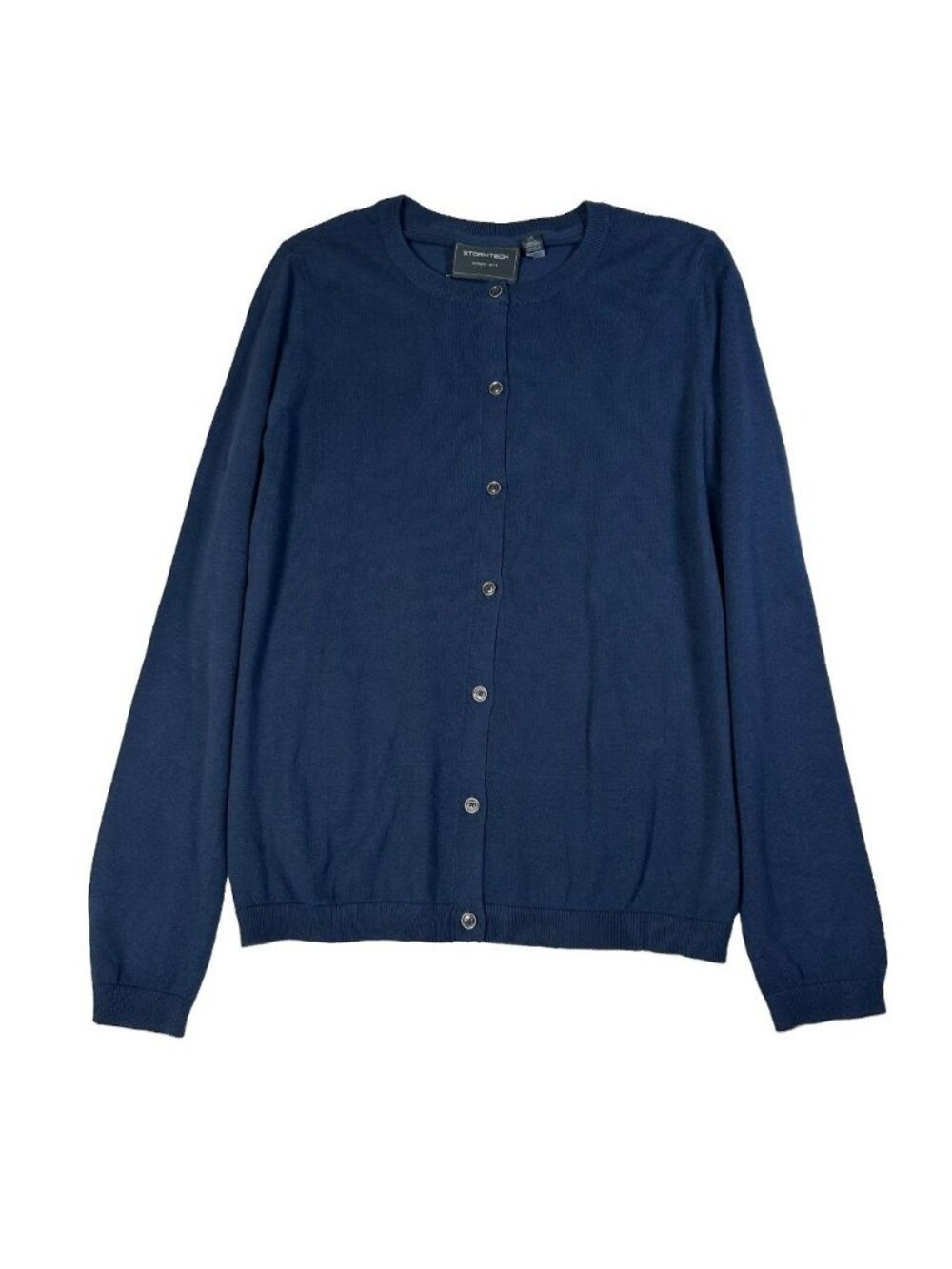 Stormtech Women’s Cardigan Navy Knit Sweater Lightweight Corporate Casual Large